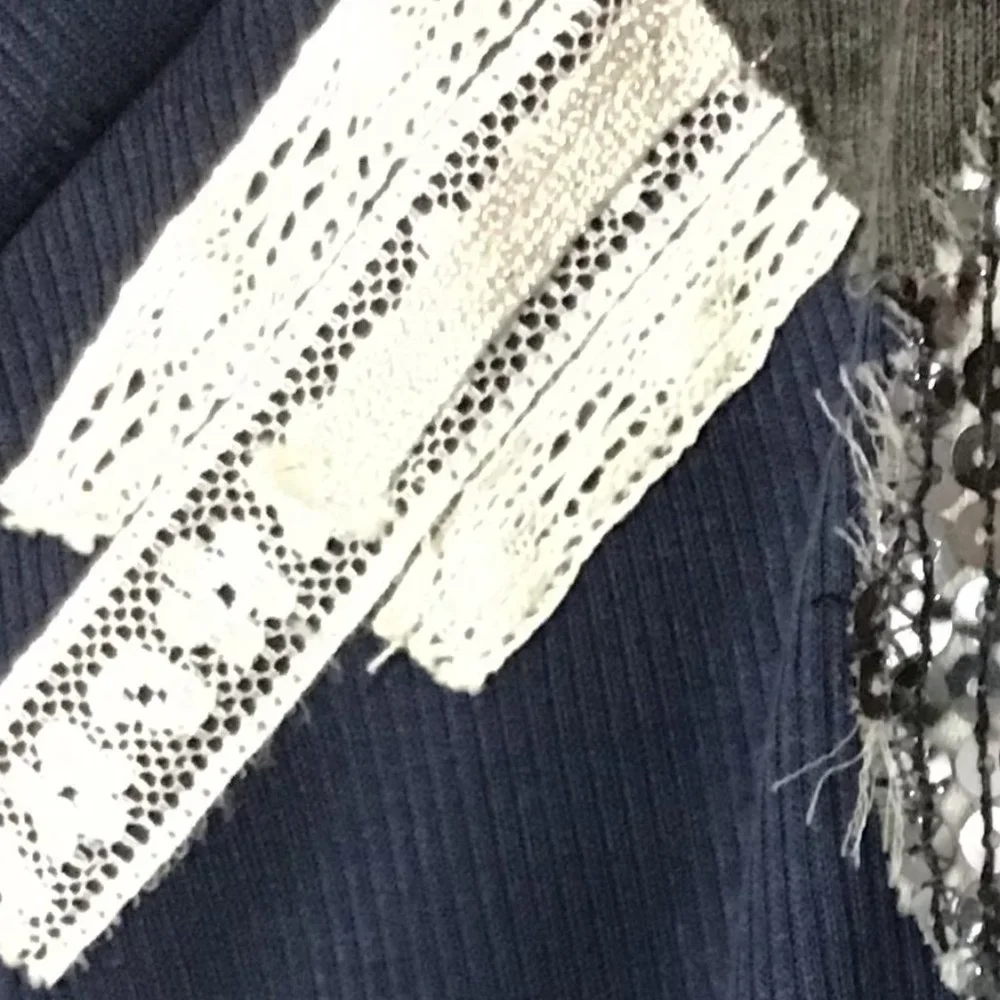 Custo Barcelona Vintage Blue Emblished T Shirt - Picture 5 of 12